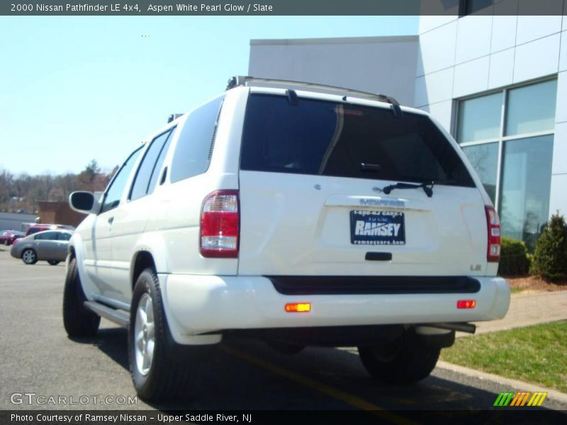 Aspen White Pearl Glow / Slate 2000 Nissan Pathfinder LE 4x4