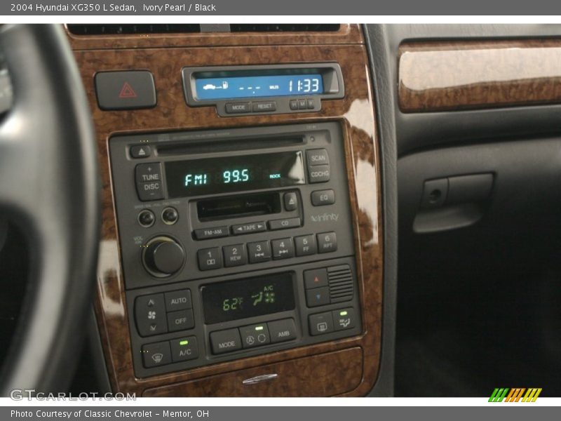 Ivory Pearl / Black 2004 Hyundai XG350 L Sedan