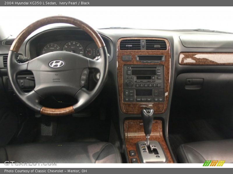 Ivory Pearl / Black 2004 Hyundai XG350 L Sedan