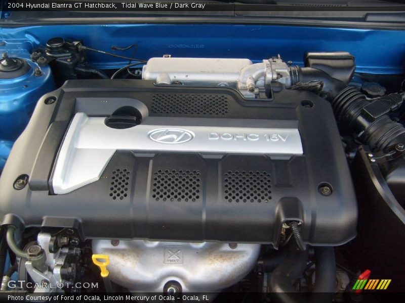 Tidal Wave Blue / Dark Gray 2004 Hyundai Elantra GT Hatchback