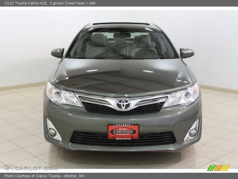 Cypress Green Pearl / Ash 2012 Toyota Camry XLE