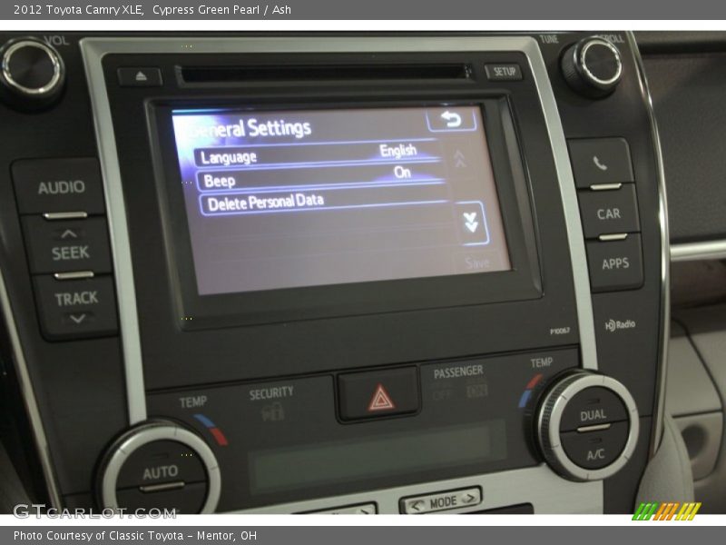 Cypress Green Pearl / Ash 2012 Toyota Camry XLE