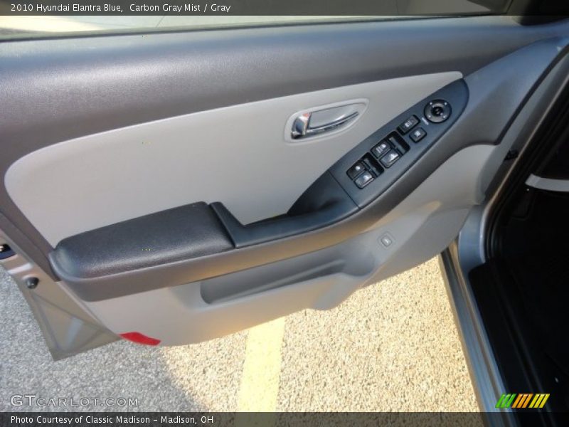 Carbon Gray Mist / Gray 2010 Hyundai Elantra Blue