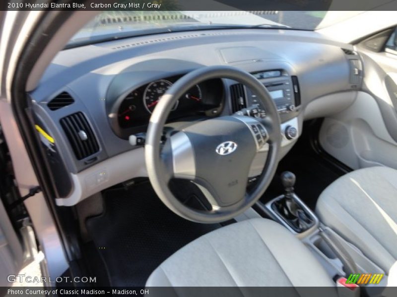 Carbon Gray Mist / Gray 2010 Hyundai Elantra Blue