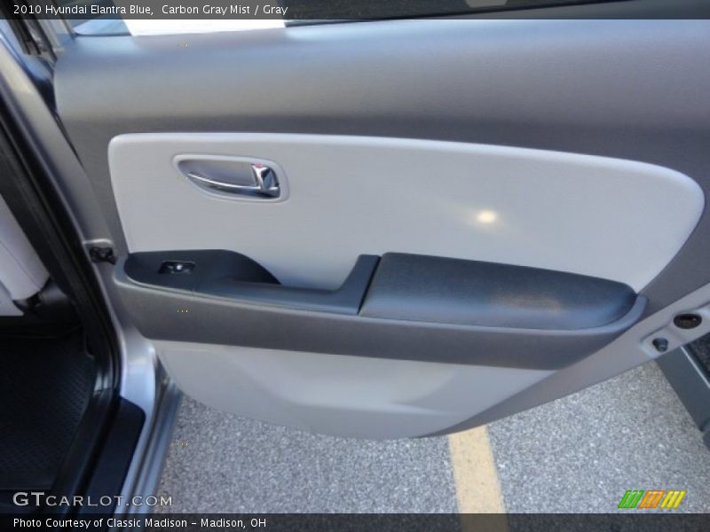 Carbon Gray Mist / Gray 2010 Hyundai Elantra Blue
