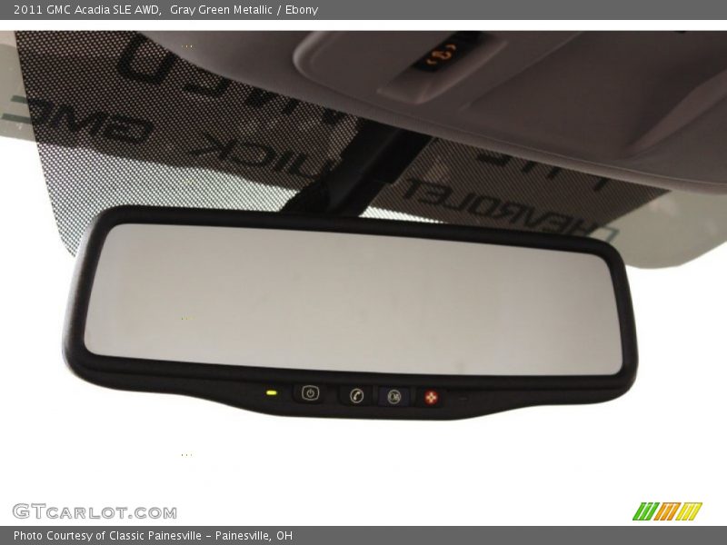 Gray Green Metallic / Ebony 2011 GMC Acadia SLE AWD