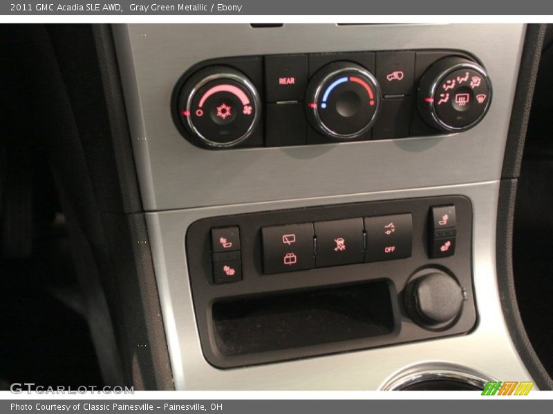Gray Green Metallic / Ebony 2011 GMC Acadia SLE AWD