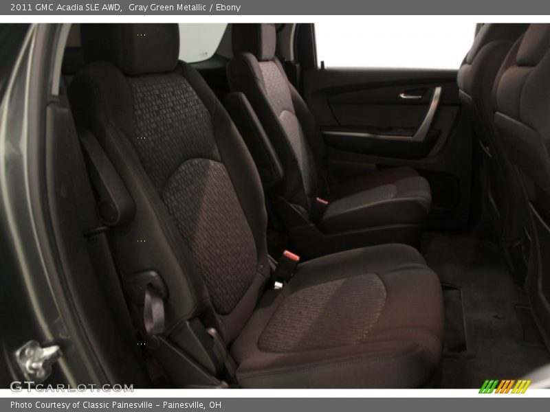 Gray Green Metallic / Ebony 2011 GMC Acadia SLE AWD