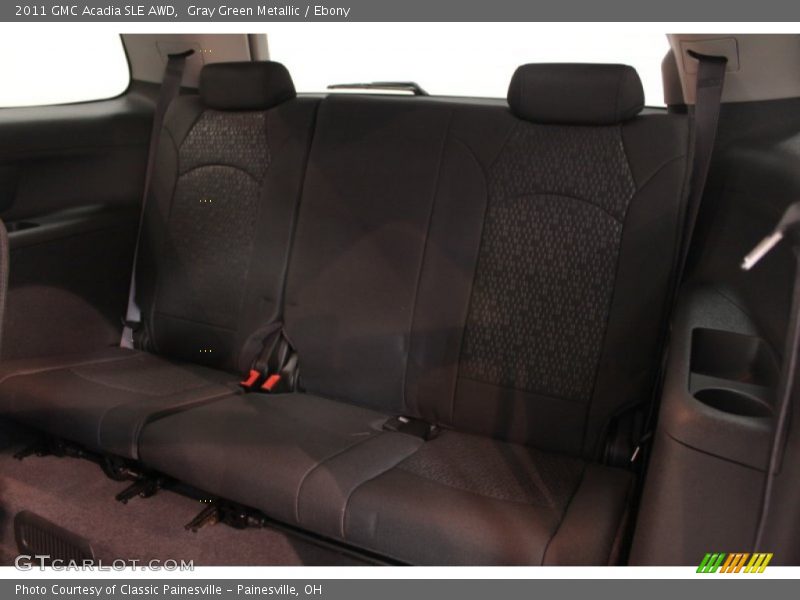 Gray Green Metallic / Ebony 2011 GMC Acadia SLE AWD