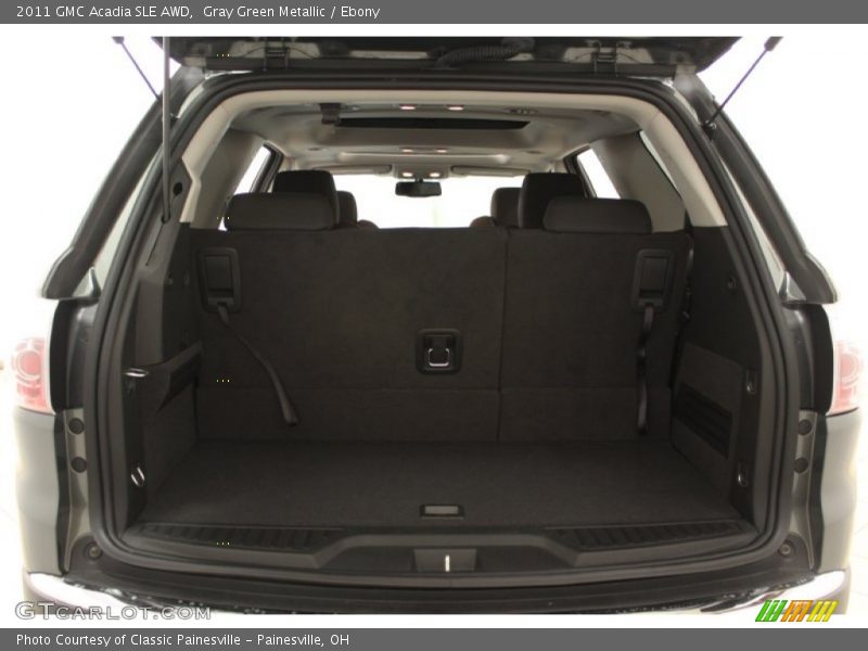 Gray Green Metallic / Ebony 2011 GMC Acadia SLE AWD