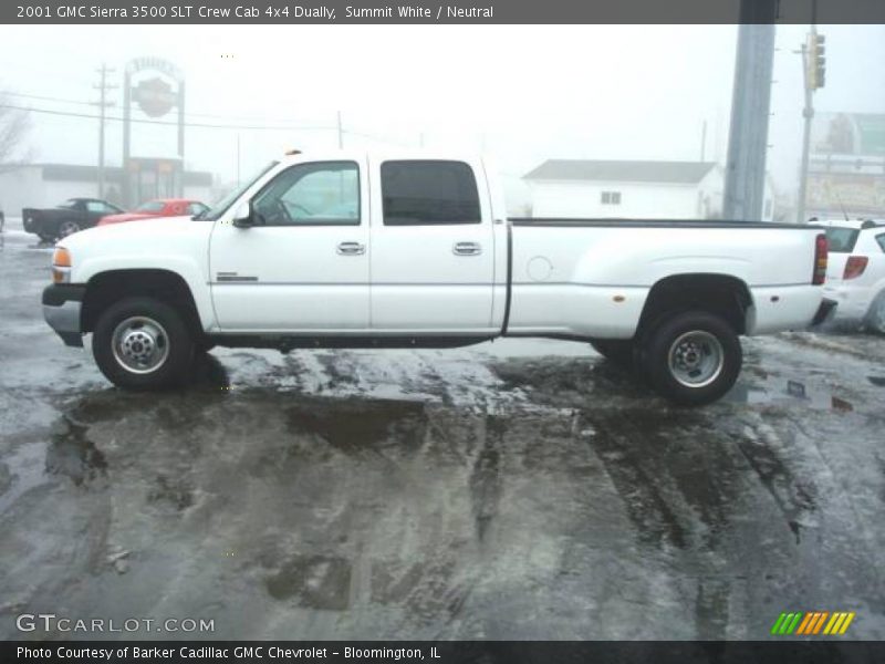 Summit White / Neutral 2001 GMC Sierra 3500 SLT Crew Cab 4x4 Dually