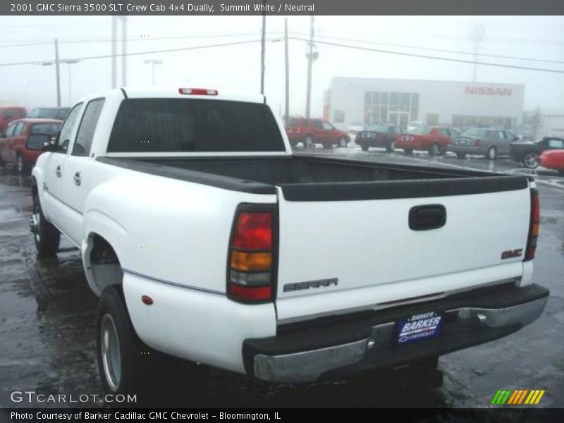 Summit White / Neutral 2001 GMC Sierra 3500 SLT Crew Cab 4x4 Dually