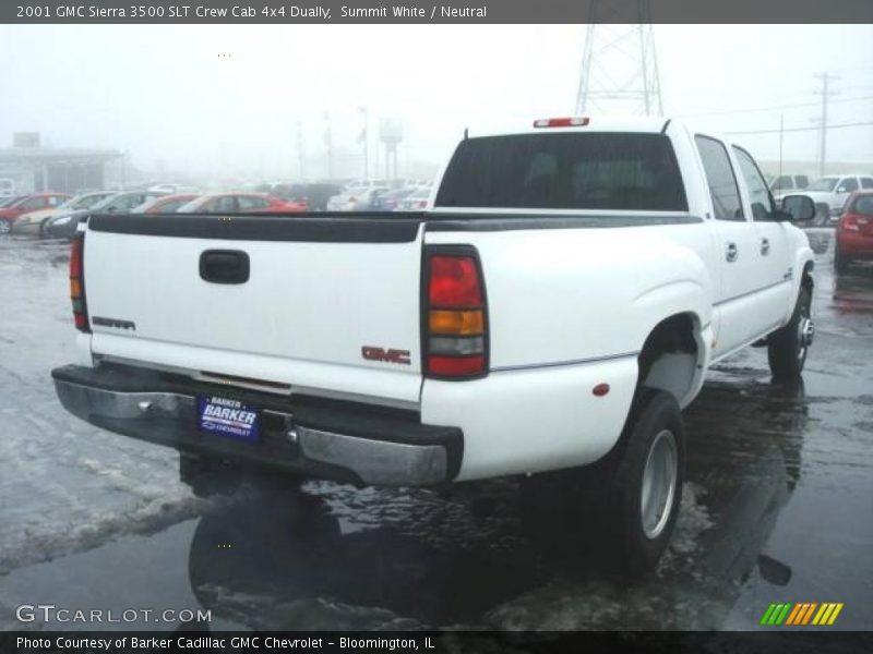 Summit White / Neutral 2001 GMC Sierra 3500 SLT Crew Cab 4x4 Dually