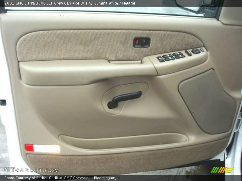 Summit White / Neutral 2001 GMC Sierra 3500 SLT Crew Cab 4x4 Dually