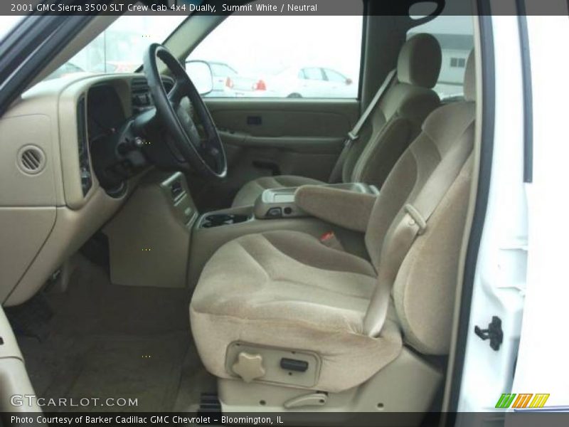 Summit White / Neutral 2001 GMC Sierra 3500 SLT Crew Cab 4x4 Dually