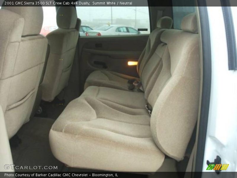 Summit White / Neutral 2001 GMC Sierra 3500 SLT Crew Cab 4x4 Dually