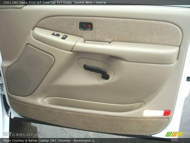 Summit White / Neutral 2001 GMC Sierra 3500 SLT Crew Cab 4x4 Dually