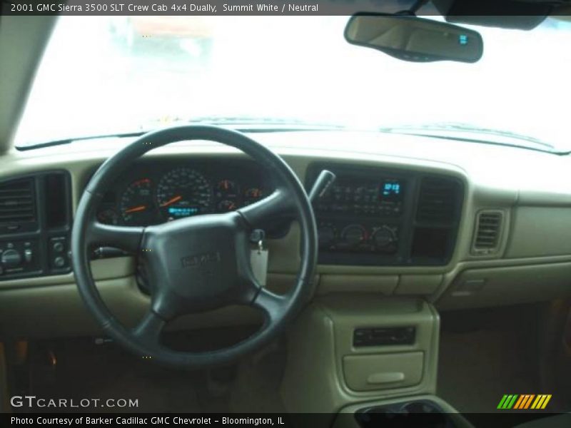 Summit White / Neutral 2001 GMC Sierra 3500 SLT Crew Cab 4x4 Dually