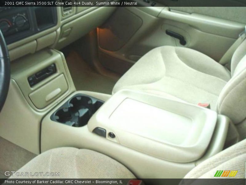 Summit White / Neutral 2001 GMC Sierra 3500 SLT Crew Cab 4x4 Dually