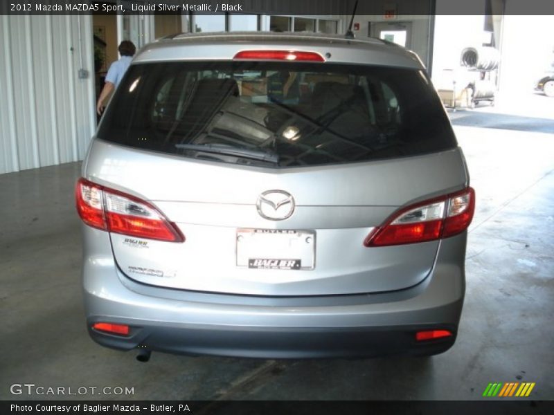 Liquid Silver Metallic / Black 2012 Mazda MAZDA5 Sport