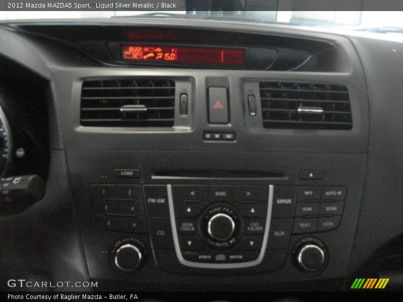 Liquid Silver Metallic / Black 2012 Mazda MAZDA5 Sport