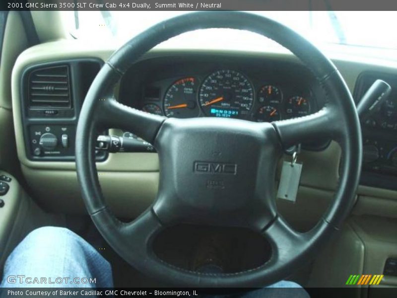 Summit White / Neutral 2001 GMC Sierra 3500 SLT Crew Cab 4x4 Dually