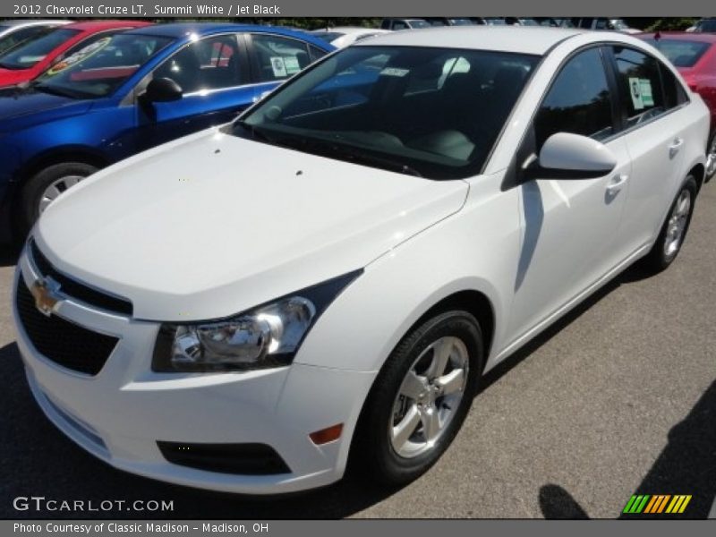 Summit White / Jet Black 2012 Chevrolet Cruze LT
