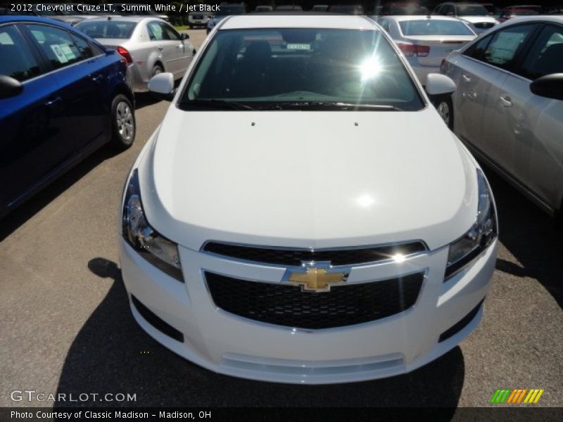 Summit White / Jet Black 2012 Chevrolet Cruze LT
