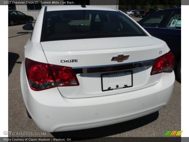 Summit White / Jet Black 2012 Chevrolet Cruze LT