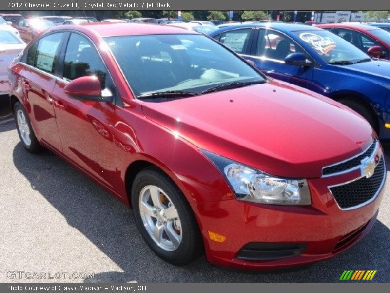 Crystal Red Metallic / Jet Black 2012 Chevrolet Cruze LT