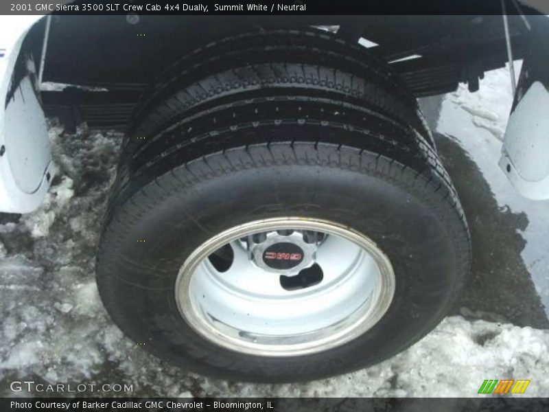 Summit White / Neutral 2001 GMC Sierra 3500 SLT Crew Cab 4x4 Dually