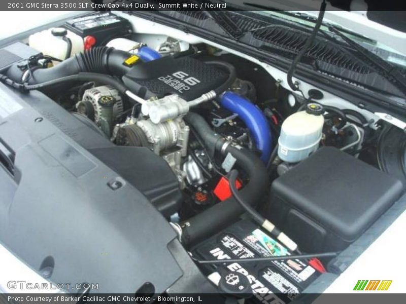 Summit White / Neutral 2001 GMC Sierra 3500 SLT Crew Cab 4x4 Dually