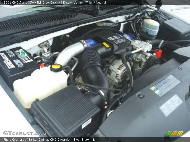 Summit White / Neutral 2001 GMC Sierra 3500 SLT Crew Cab 4x4 Dually