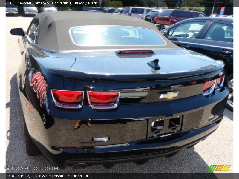 Black / Black 2012 Chevrolet Camaro SS Convertible