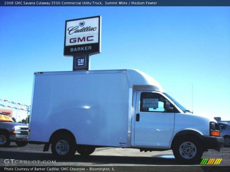 Summit White / Medium Pewter 2008 GMC Savana Cutaway 3500 Commercial Utility Truck