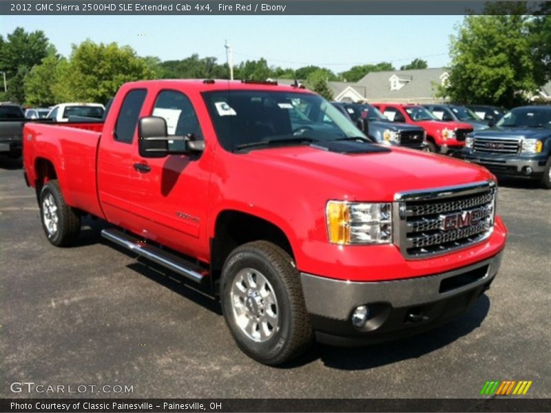 Fire Red / Ebony 2012 GMC Sierra 2500HD SLE Extended Cab 4x4