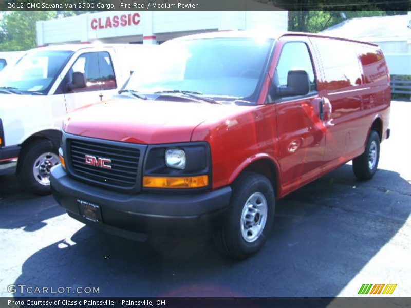 Fire Red / Medium Pewter 2012 GMC Savana Van 2500 Cargo