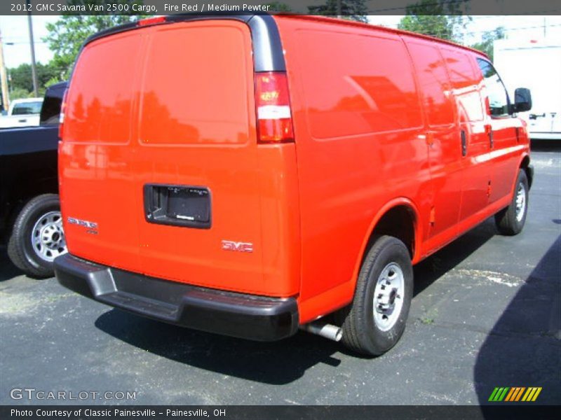 Fire Red / Medium Pewter 2012 GMC Savana Van 2500 Cargo