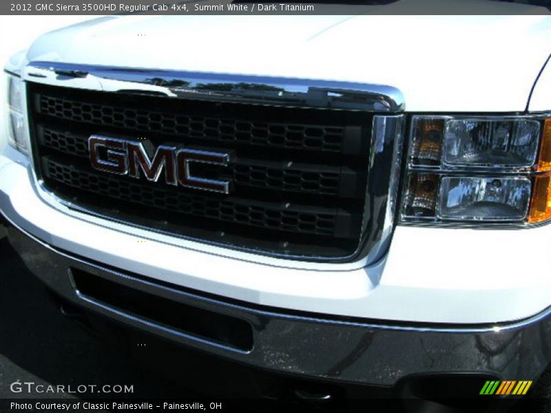 Summit White / Dark Titanium 2012 GMC Sierra 3500HD Regular Cab 4x4
