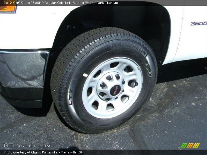 Summit White / Dark Titanium 2012 GMC Sierra 3500HD Regular Cab 4x4