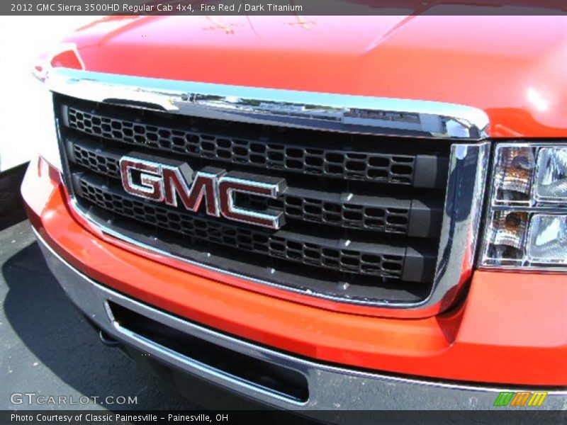 Fire Red / Dark Titanium 2012 GMC Sierra 3500HD Regular Cab 4x4