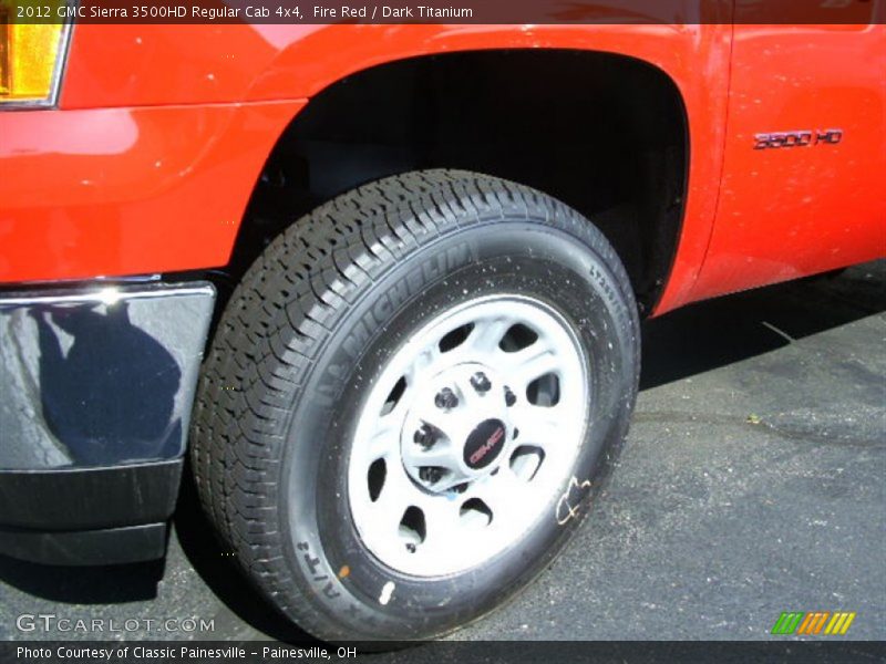 Fire Red / Dark Titanium 2012 GMC Sierra 3500HD Regular Cab 4x4