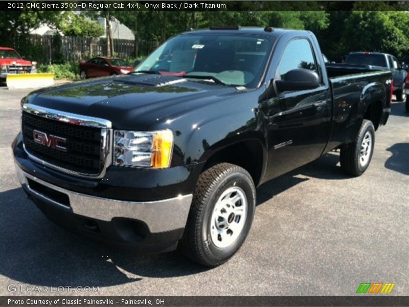 Onyx Black / Dark Titanium 2012 GMC Sierra 3500HD Regular Cab 4x4