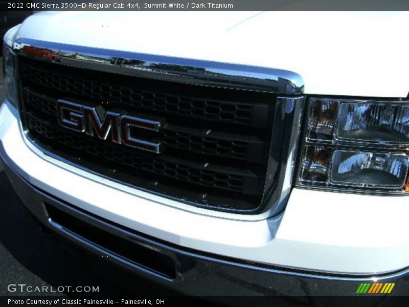 Summit White / Dark Titanium 2012 GMC Sierra 3500HD Regular Cab 4x4