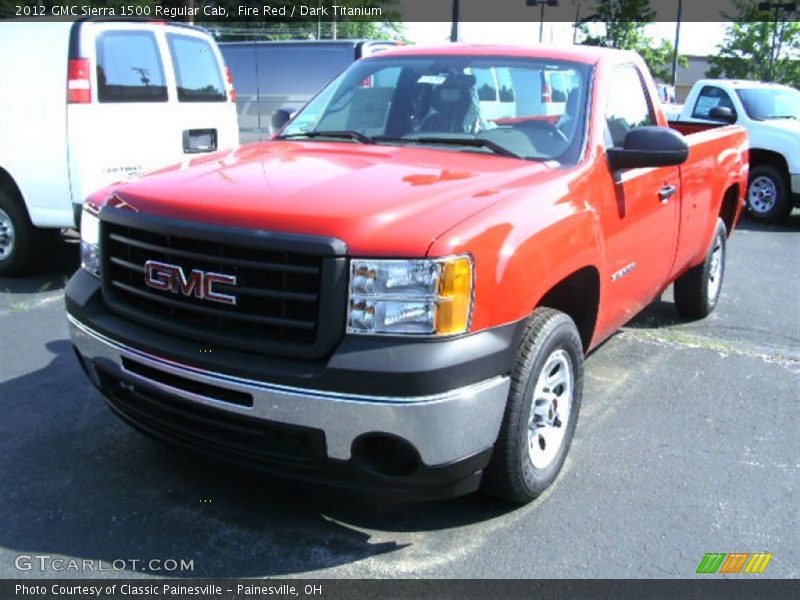 Fire Red / Dark Titanium 2012 GMC Sierra 1500 Regular Cab