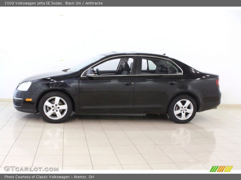 Black Uni / Anthracite 2009 Volkswagen Jetta SE Sedan