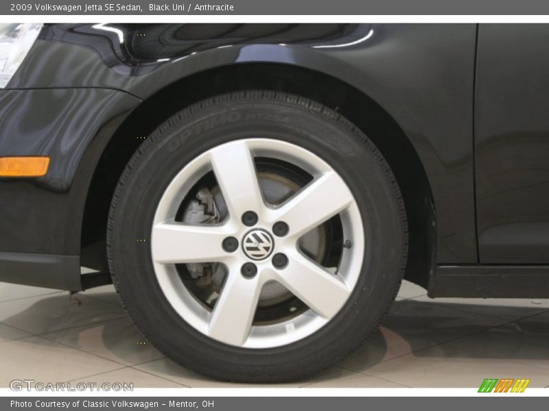 Black Uni / Anthracite 2009 Volkswagen Jetta SE Sedan