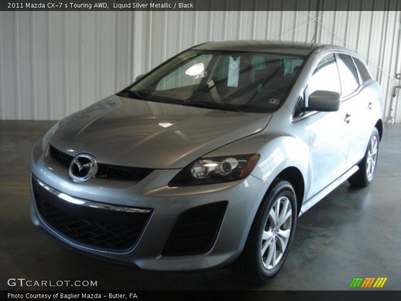Liquid Silver Metallic / Black 2011 Mazda CX-7 s Touring AWD