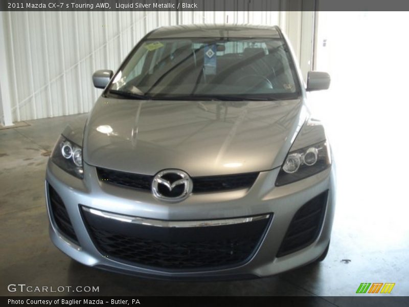 Liquid Silver Metallic / Black 2011 Mazda CX-7 s Touring AWD