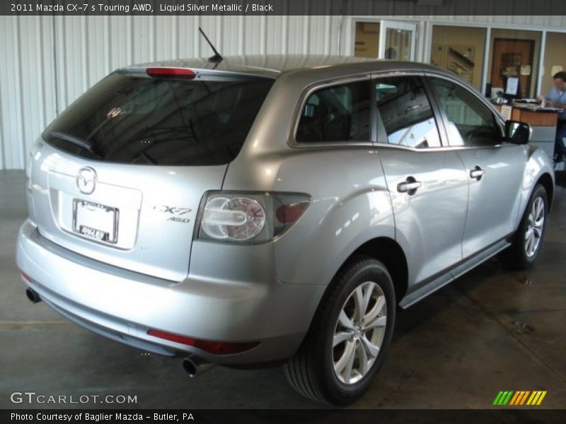 Liquid Silver Metallic / Black 2011 Mazda CX-7 s Touring AWD